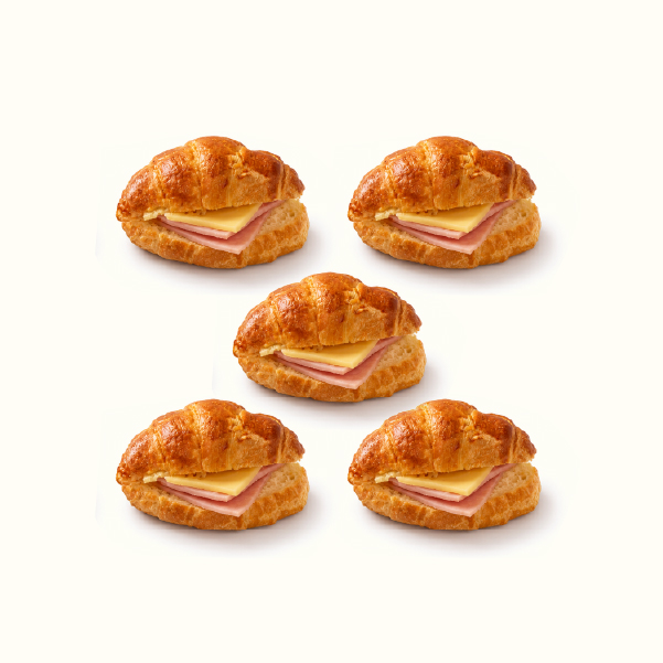 Croissant de jamón y queso